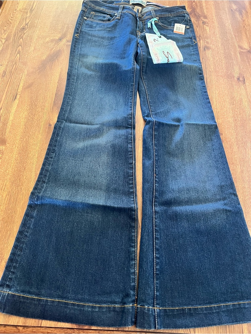 7 For All Mankind Indigo Blue Flare Jeans